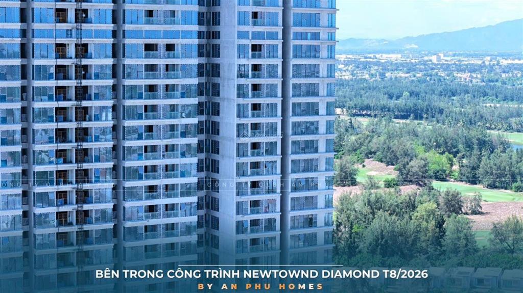 Căn góc 2 mặt tiền trực diện biển newtown diamond 3pn