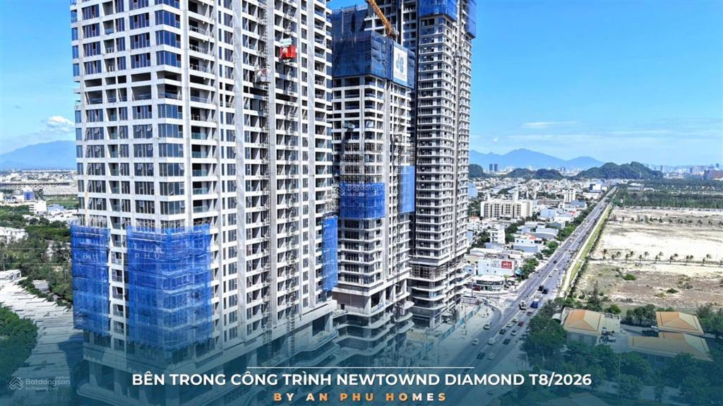 Căn góc 2 mặt tiền trực diện biển newtown diamond 3pn