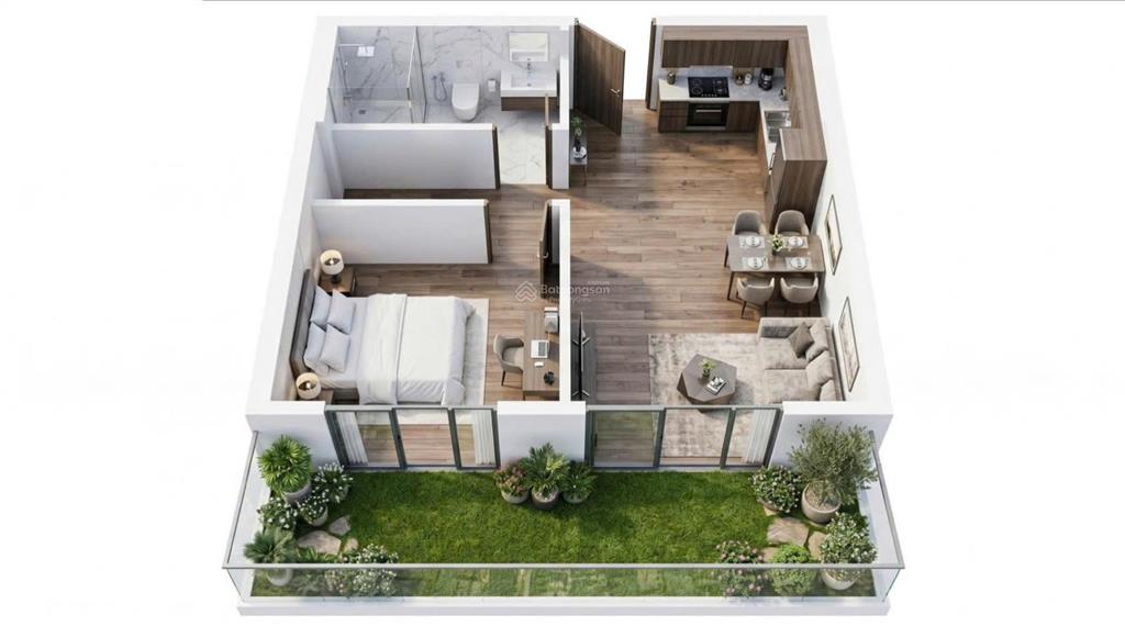 Căn hộ sân vườn f2 fours tower diện tích 83m2 chỉ 2,6 tỷ