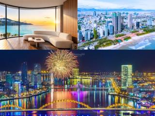 Hot  đây là căn góc 1pn + 1 tầng 28 view cực đẹp  view kép biển  pháo hoa & toàn cảnh đà nẵng