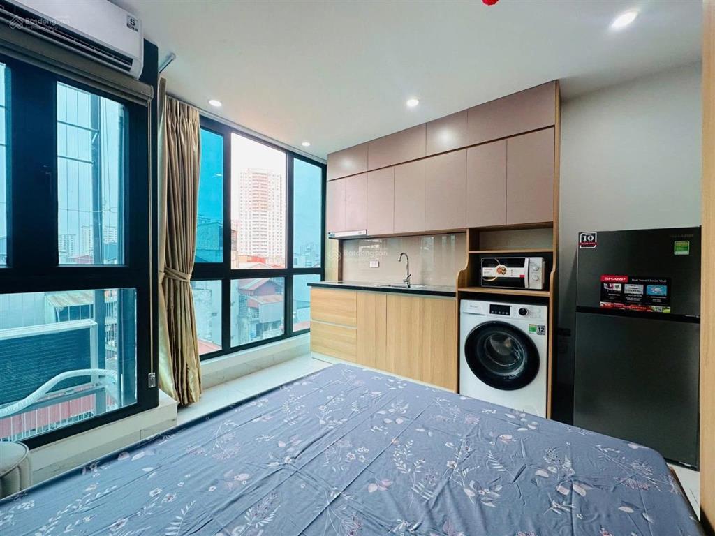 Hiếm! ba đình chdv 75m2*5t, ngõ thông ô tô, tm, pccc, nở hậu, full khách 17 phòng~ 80tr/ tháng