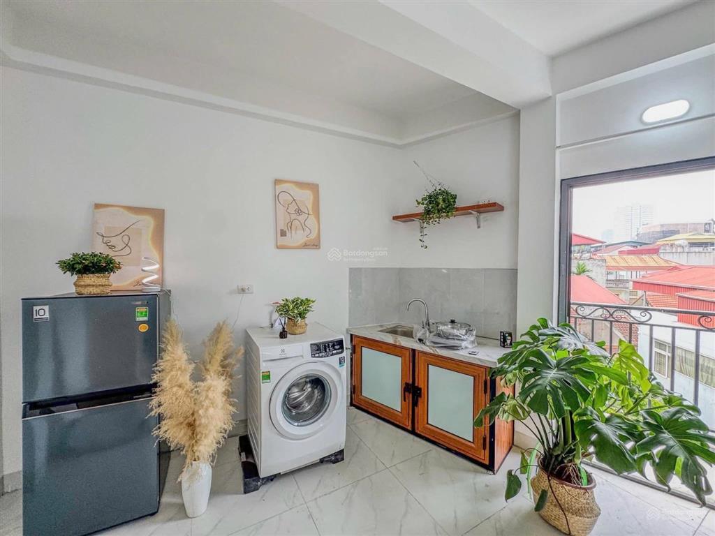 Bán gấp toà chdv thái thịnh 55m2*6t, ba gác, ngõ thông, nở hậu, tm, dt ổn định 60tr/ tháng.