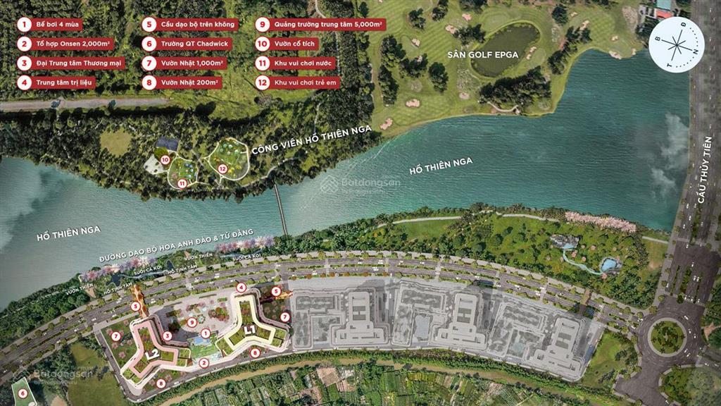 Bán căn hộ 3 phòng ngủ toà landmark, ecopark view công viên hồ thiên nga