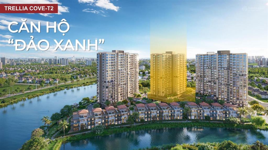Căn 2pn 2wc giá tốt trellia cove thuộc kđt mizuki park 26ha  giá có vat là 4,9 tỷ  ck 12,5%