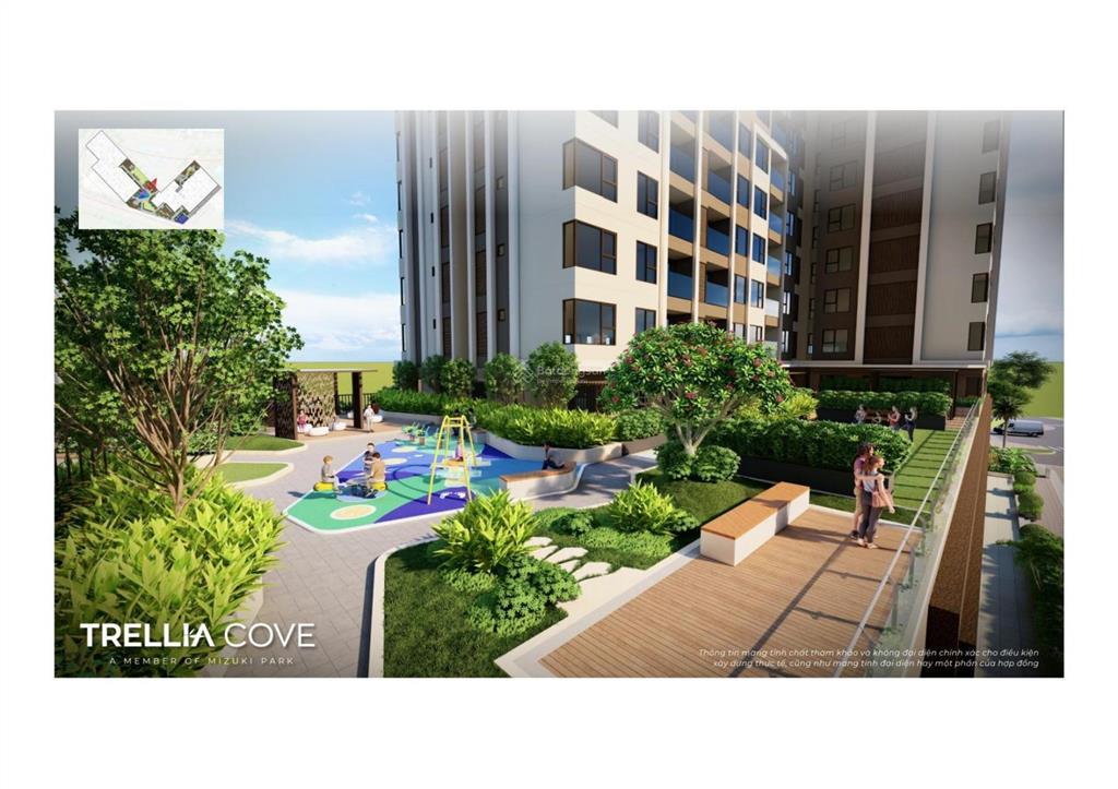 Căn 2pn 2wc giá tốt trellia cove thuộc kđt mizuki park 26ha  giá có vat là 4,9 tỷ  ck 12,5%