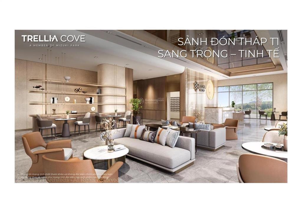 Căn 2pn 2wc giá tốt trellia cove thuộc kđt mizuki park 26ha  giá có vat là 4,9 tỷ  ck 12,5%