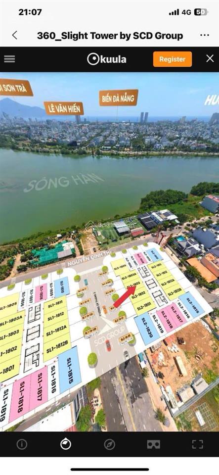 Có hộ khẩu tại tp đáng sống ở slight tower, chỉ 2,802 tỷ, 59m2 tại nguyễn đình thi, đà nẵng