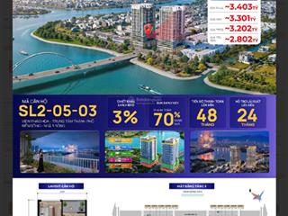 Có hộ khẩu tại tp đáng sống ở slight tower, chỉ 2,802 tỷ, 59m2 tại nguyễn đình thi, đà nẵng