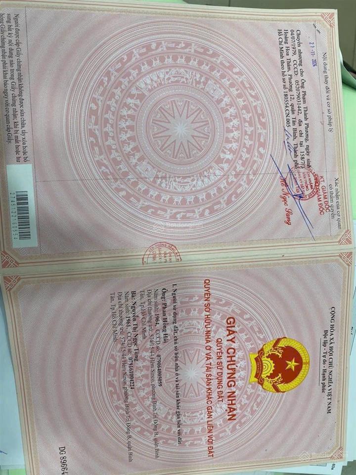 Bán nhà hẻm 8m  gan aeonbình tân