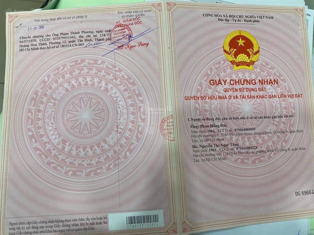 Bán nhà hẻm 8m  gần aeon  bình tân