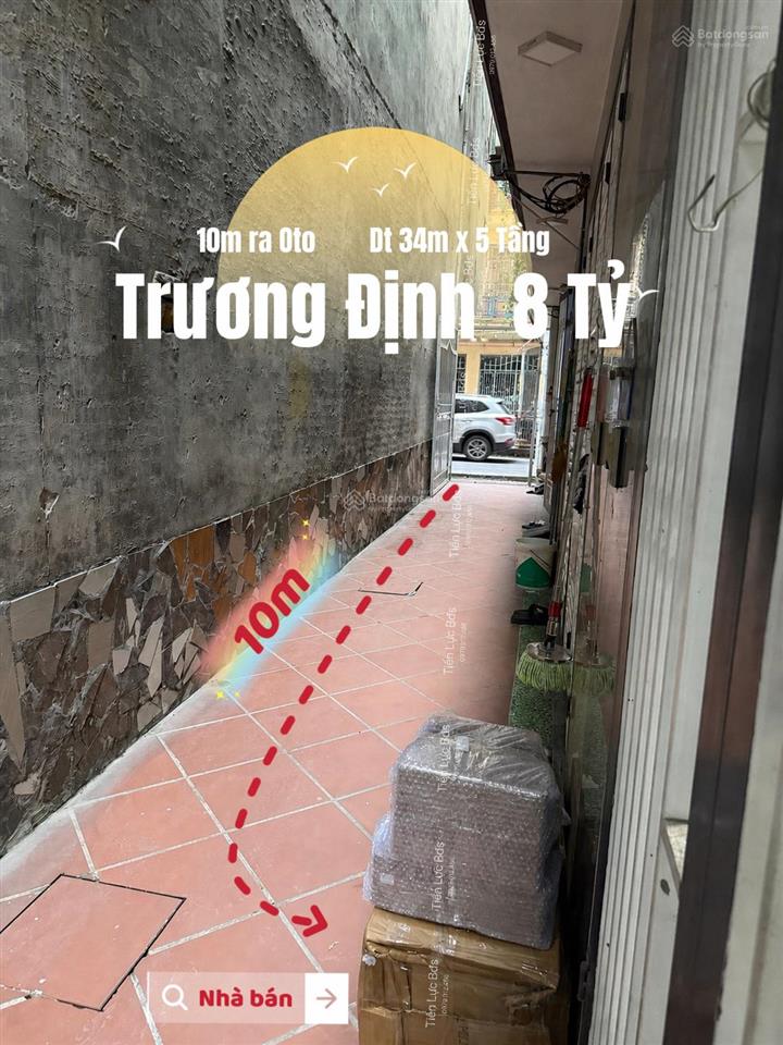8 tỷ nhà 5 tầng  cách 10m ra đường ô tô vị trí đẹp, ở sướng