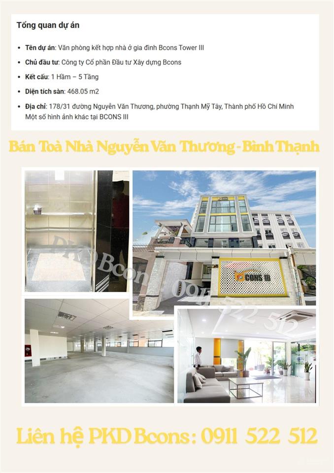 Bán nhà mặt phố tại nguyễn văn thương, p 19, q.bình thạnh, 51,75 tỷ, 135m2