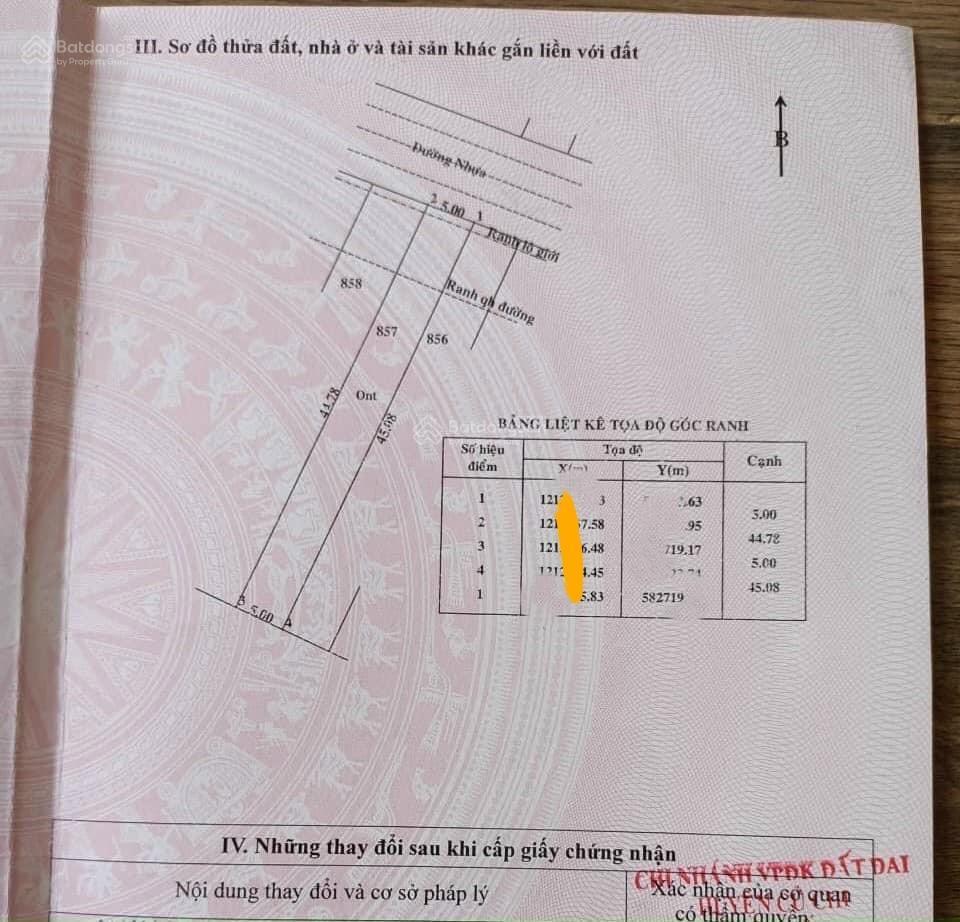 Cần bán gấp lô đất nguyễn kim cương 225m2, shr