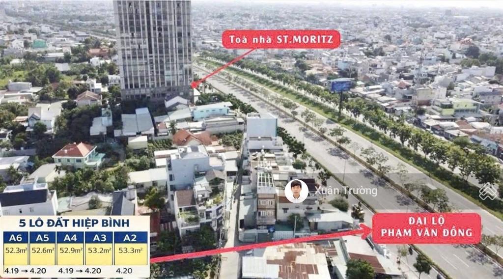 Bán đất hẻm xe hơi đường phạm văn đồng khu bên sông hiệp bình chánh thủ đức giá 6.45tỷ tl