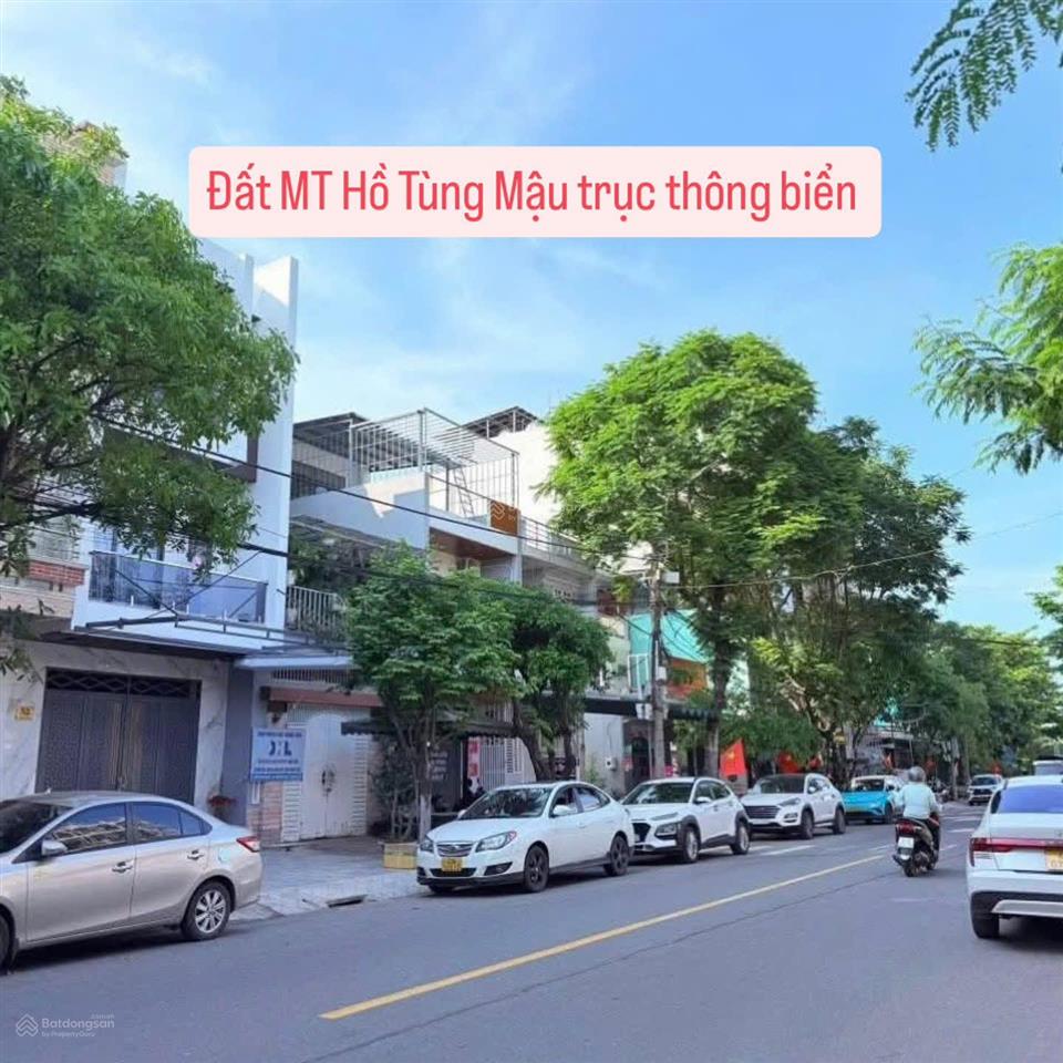 Đất mặt tiền đường 10,5m hồ tùng mậu, thông biển nguyễn tất thành, 100m²