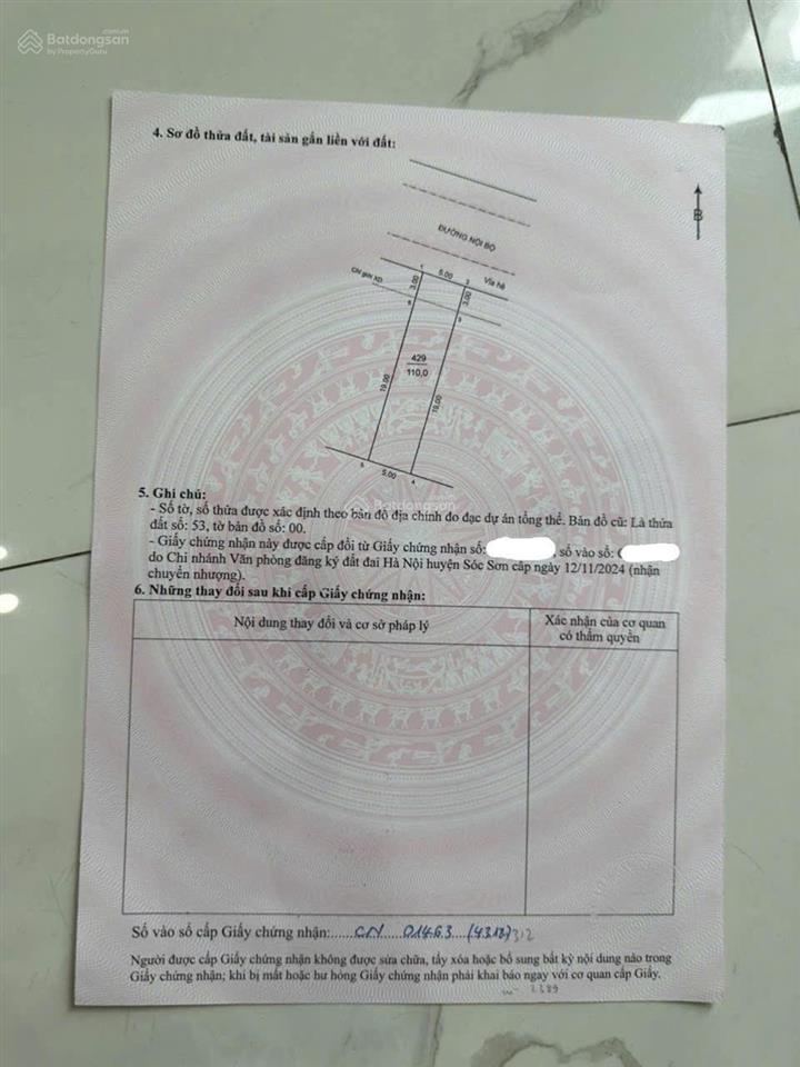 Đất tđc thôn bắc hạ, khu công nghiệp nội bài, giá thỏa thuận, 110m2, chính chủ, uy tín