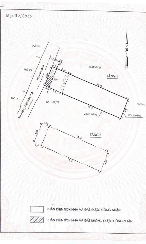 Hẻm đẹp 236/19a điện biên phủ chốt về 12,5 tỉ thông nguyễn cửu vân, 4,5x20m, 77m2, hẻm ô tô