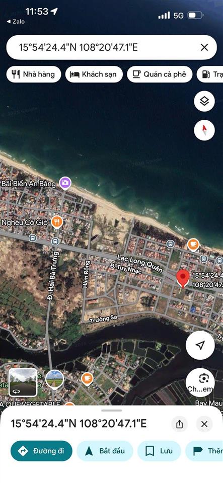 Làng chài biển an bàng tp hôian  laclongquan  đất xây vila khách sạn  233m ngan 7m gia chi 9t8
