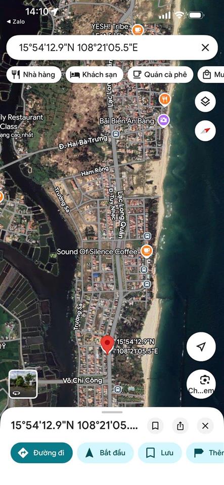 Siêu phẩm hiếm đối diện biển an bàng tp hôian đât 230m ngan 11,50m mt laclongquan gia chi 9t2