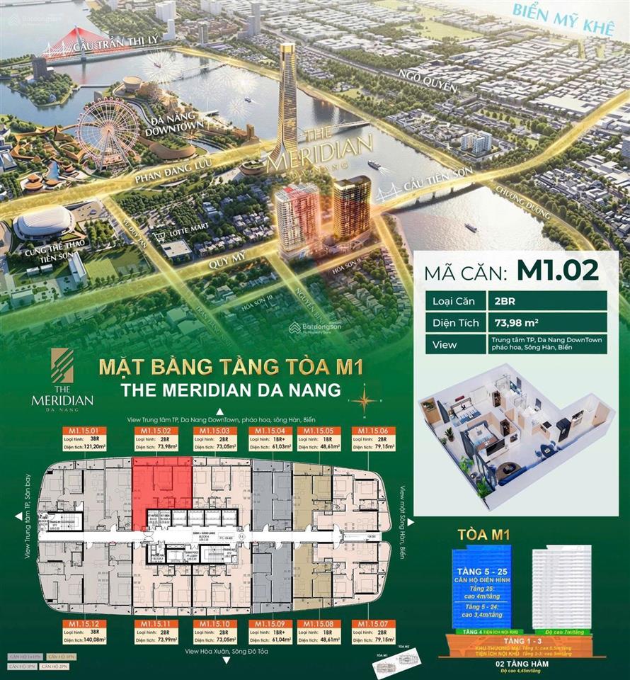 Bán căn hộ 2pn view sông hàn ngắm pháo hoa, đối diện trực tiếp da nang downtown