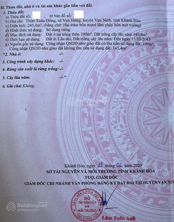 Bán đất sổ đỏ thổ cư mặt tiền ngay dốc đá trắng chỉ 7 triệu/m2  cực kỳ đắc địa