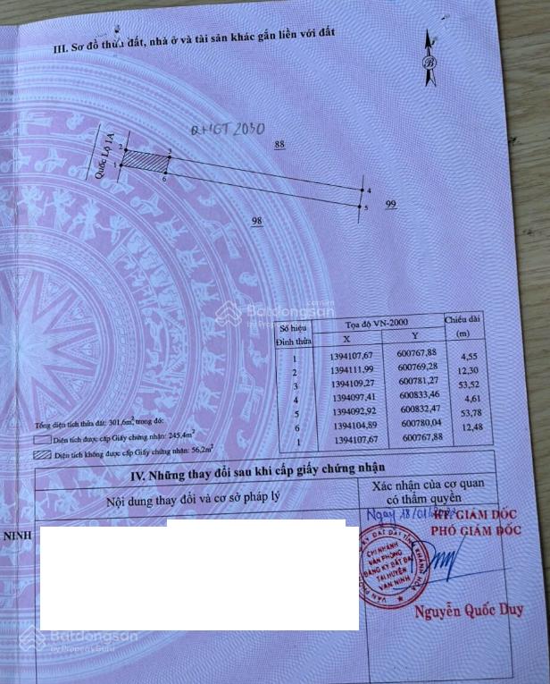 Bán đất sổ đỏ thổ cư mặt tiền ngay dốc đá trắng chỉ 7 triệu/m2  cực kỳ đắc địa