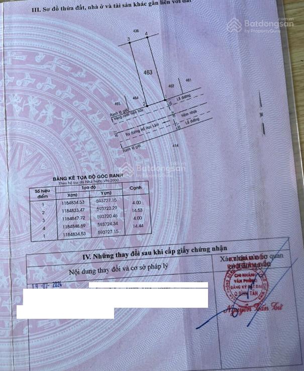 Chính chủ bán 1 nền 57.8m2 trong kdc đất nam an lạc