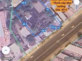 Bán đất 2000m2 full thổ ql1a 45 tỉ tl, khu kd sầm uất, cách vòng xoay n v linh& ql1a 9 km vuông