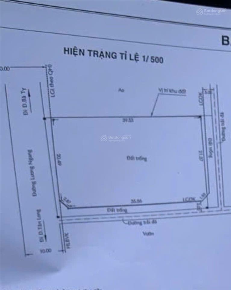 Bán đất kho xưởng 1000m2 thổ cư 20x50 giá 15 tỷ tl. đất 3mt đường lương ngang, tân nhựt, bình chánh
