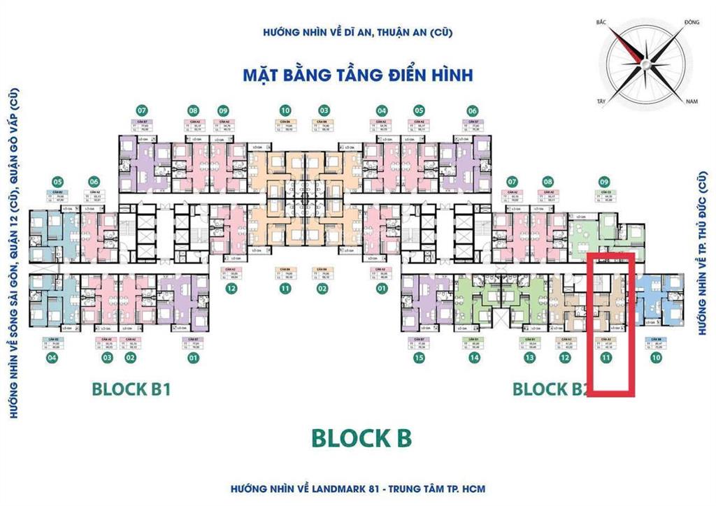 Căn vip đặc biệt 47,3m2, giá 2,4 tỷ (2pn1wc) view nhìn quận 1. được tặng 75 triệu và 1 xe máy điện