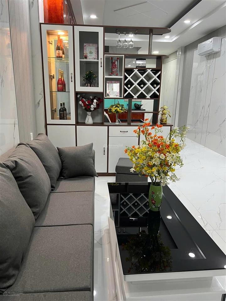 Hạ 1 tỷ còn 8.9 tỷ tl  bán nhà mới hẻm xe hơi nơ trang long 4x13m cn 52m2  5 tầng full nội thất