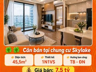Bán căn studio tại vinhome skylake  phạm hùng, giá 7.5 tỷ
