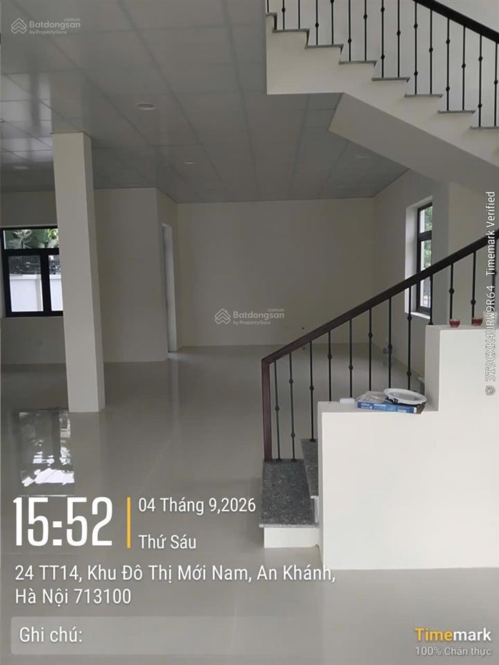 Cho thuê biệt thự 310m2 mới hoàn thiện tại kđt nam an khánh, xã an khánh mới
