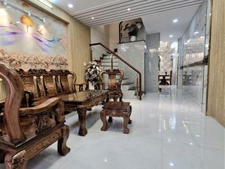 8 tỷ 5  hẻm xe hơi  63.7m²  4 tầng mới, có thang máy  gần chợ thạch đà