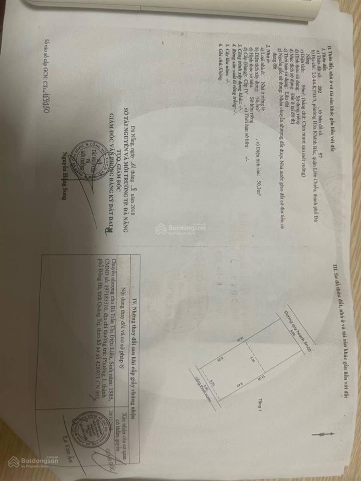 Bán nhà riêng tại kiệt 1/17, bàu mạc 9, 4,5 tỷ, 96m2