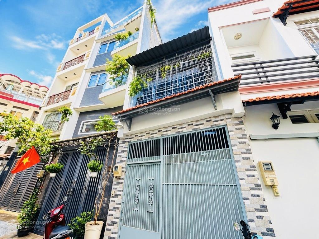 Trung tâm phú nhuận  hẻm ô tô  2 tầng đúc (4pn)  76m2  ngay cv gia định, hồ văn huê