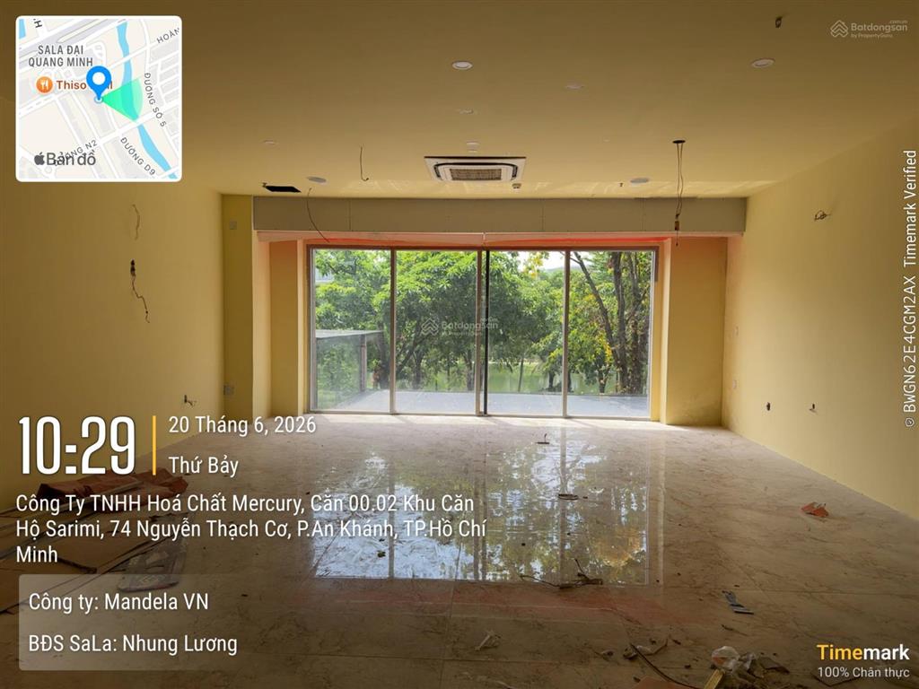 Cho thuê shophouse sala 240m2  3 tầng giá 90 tr/th, em cầm sẵn chìa khóa xem giờ nào cũng được