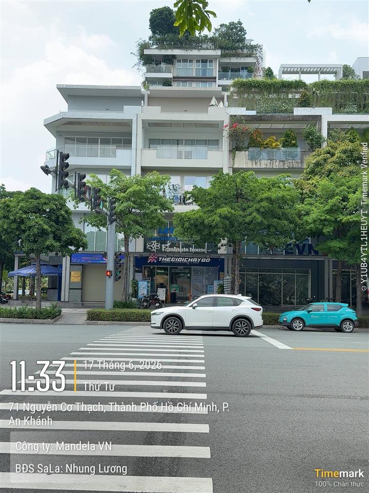 Cho thuê mặt bằng shophouse tại sala sala dtsd gần 1400m², ngang 14.2m x 24m, nội thất đầy đủ