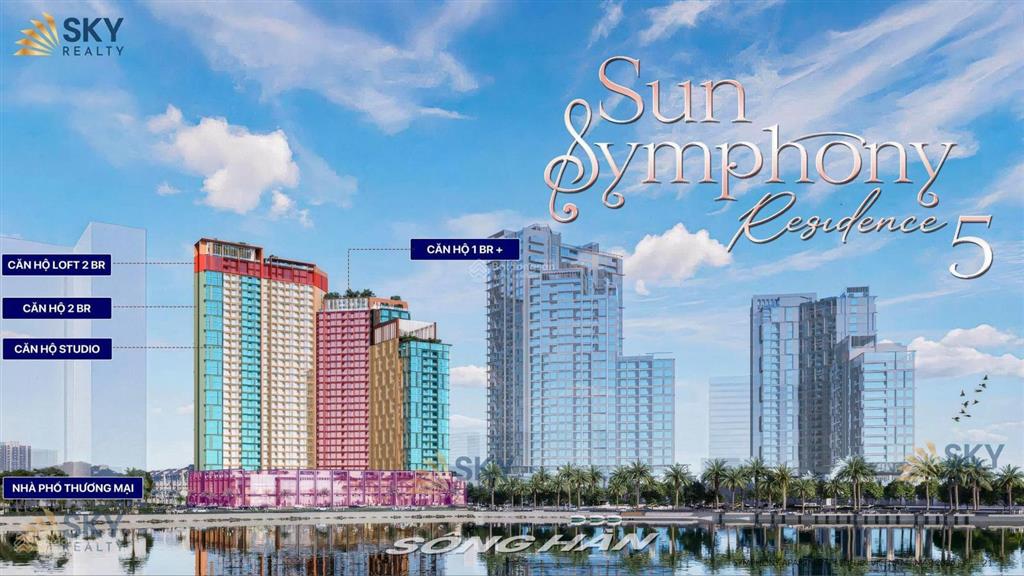 Bán căn hộ 30m2,studio tại sun symphony residence,bên bờ sông hàn