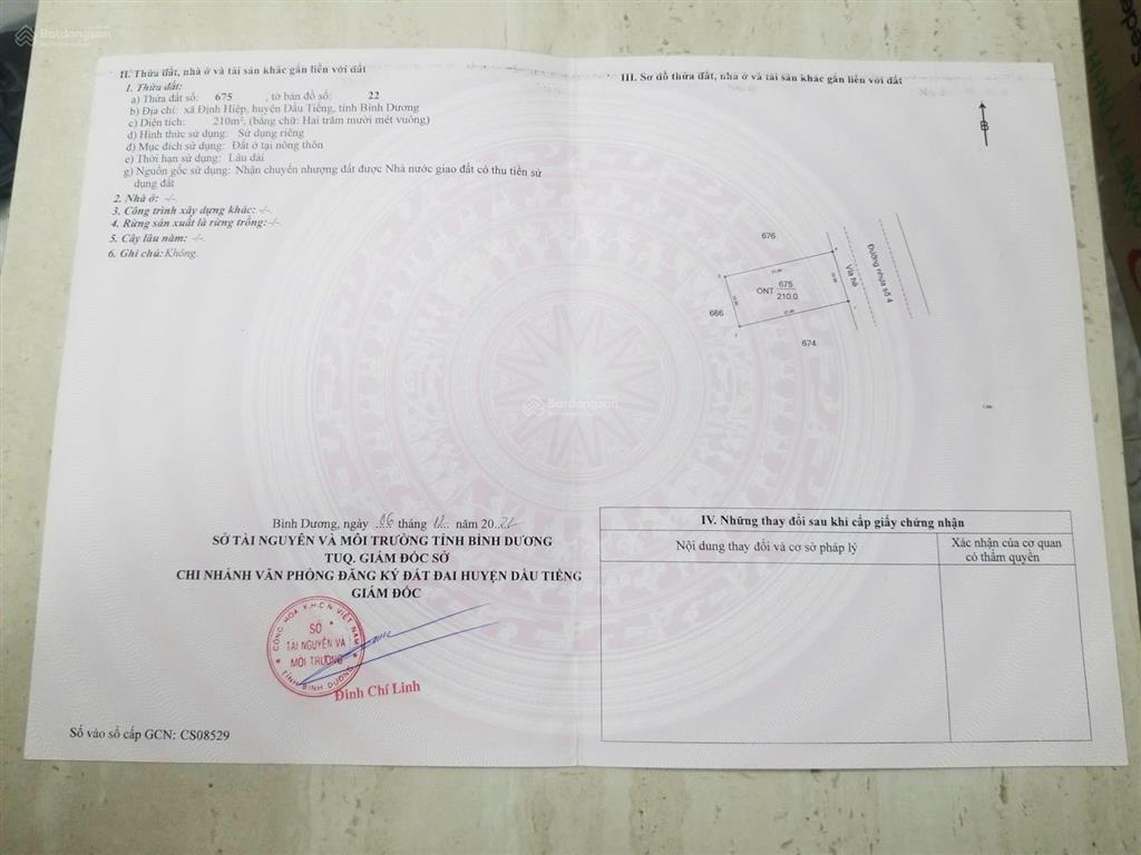 Chính chủ cần bán 2lô đất khu tđc định hiệp,dầu tiếng bình dương.