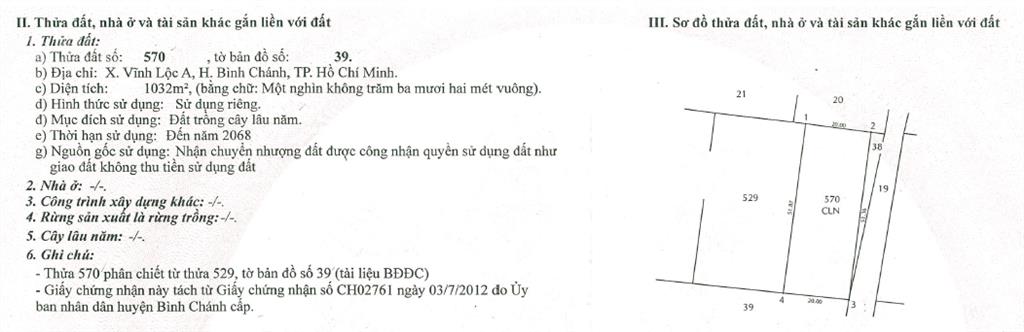 Bán đất đường liên ấp 26 nối dài  6,7 tỷ 1032m2  sổ đỏ chính chủ  đường ôtô tải vào tận nơi