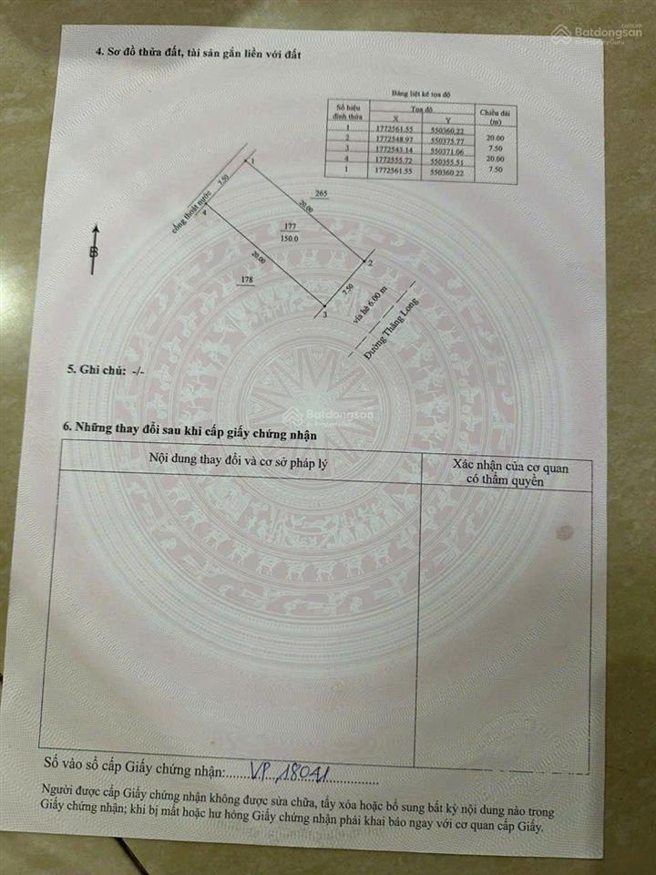 Siêu hiếm chính chủ cần tiền gửi bán lô đất mặt tiền thăng long 150m² view sông