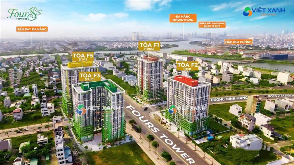 Còn duy nhất căn 1pn+ fours tower 53,8m2 tầng trung, view trung tâm, giá 2,4 tỷ