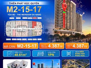 The meridian đà nẵng 4,387 tỷ sở hữu căn hộ view biển  sông  pháo hoa