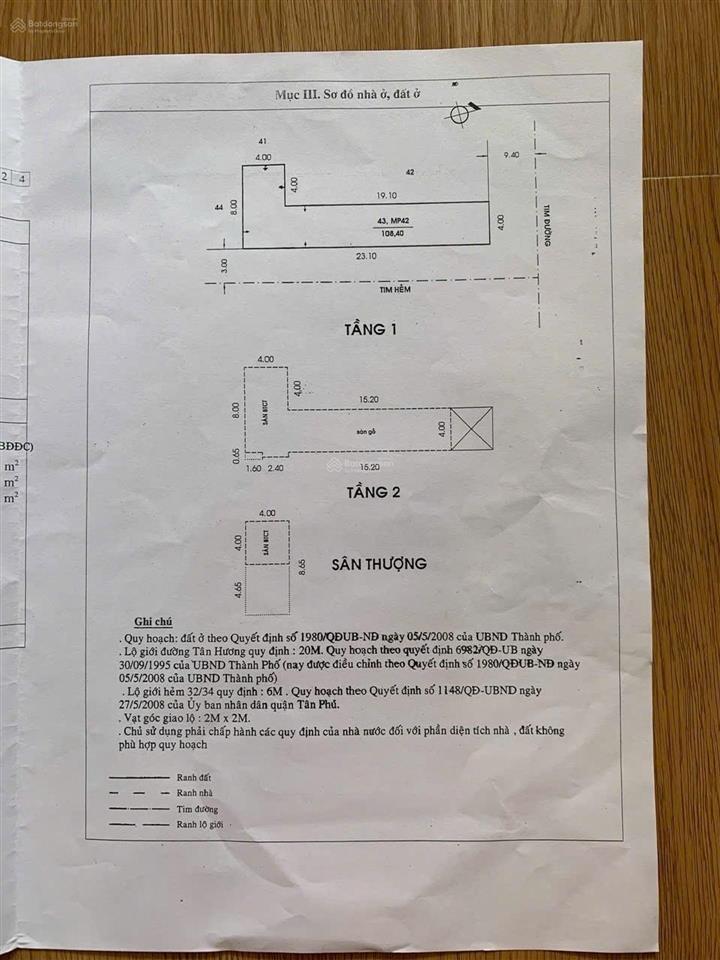 Bán nhà mặt phố 87 tân hương, p phú thọ hòa, 23 tỷ, 104m2, giá ưu đãi siêu hot