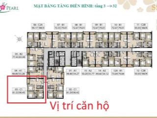 Chính chủ gửi bán căn hộ góc 82m2 tại tòa pearl1  mỹ đình pearl  full đồ giá nhỉnh 8,7 tỷ bao phí