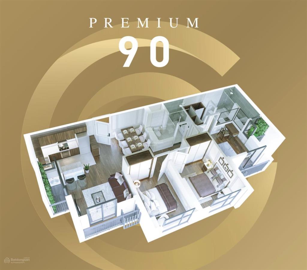 Hàng hiếm căn hộ 3 phòng ngủ diện tích 97m tại toà park premium, ecopark