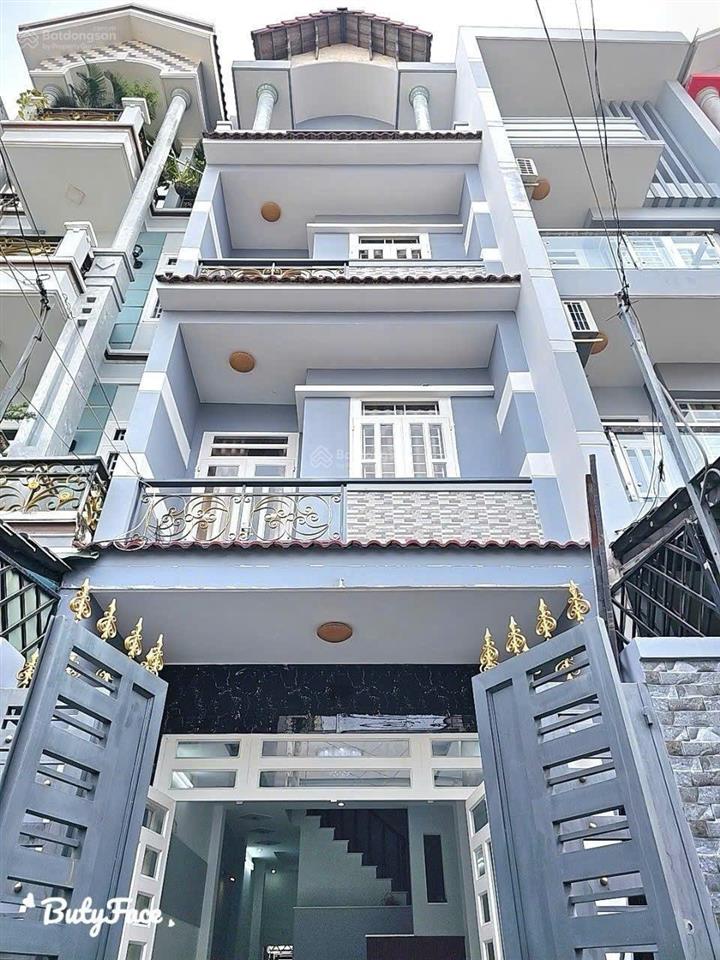 Nhà 4 tầng 4x17m 4pn hẻm 8m thông 759 hương lộ 2 bình tân 6.9 tỷ