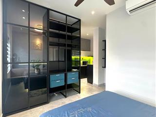 Cho thuê căn hộ 1pn/studio tách bếp full nt máy giặt riêng ngay trung tâm quận 4, tiện di chuyển q1