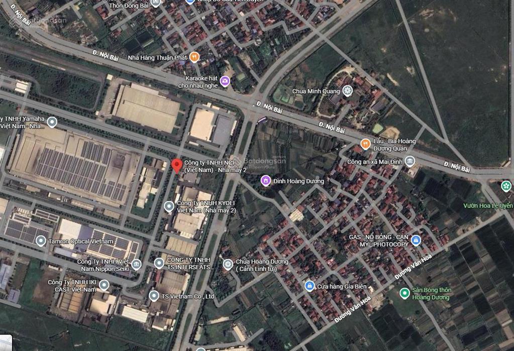 Bán nhà máy tại khu công nghiệp nội bài, công ty vốn đầu tư nhật bản diện tích đất  5560 m2